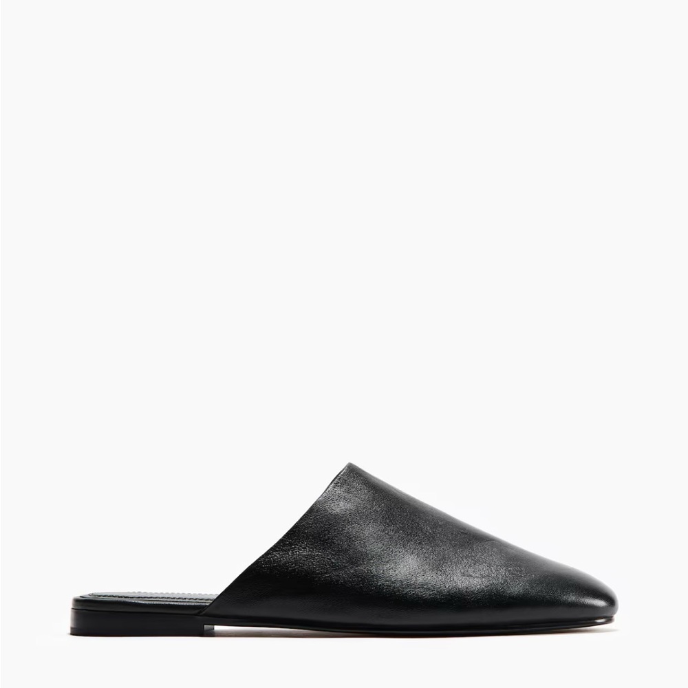 NWT H&M Premium Selection Leather  Mules Black.Sz US 9 SOLD OUT 1328153001